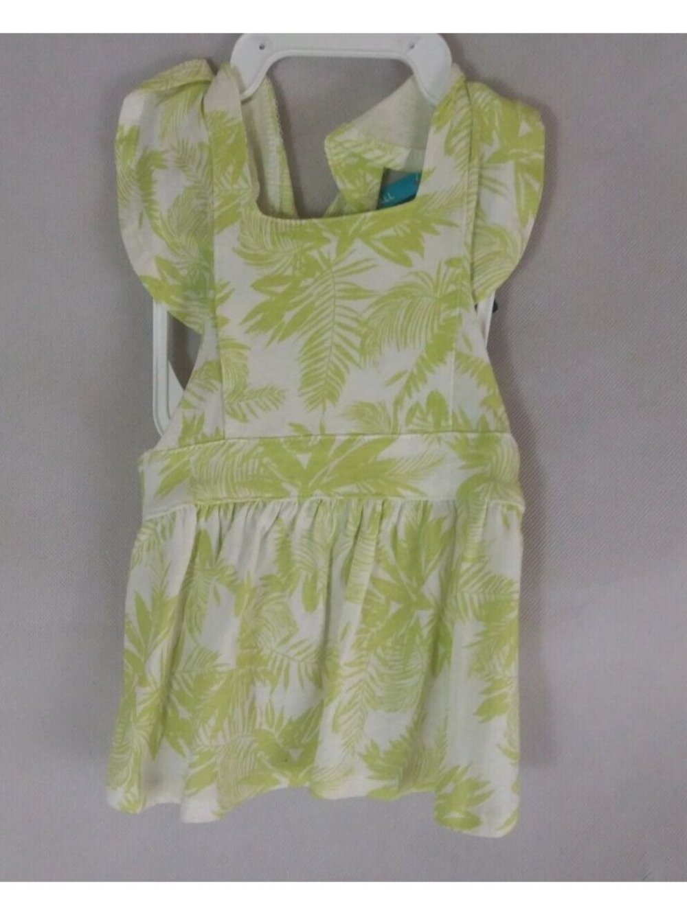 NWT Top Paw Lime Leaf Apron Dress Tank Dog Size Small